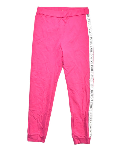 A Pink Sweatpants from Emilio Pucci in size 12Y for girl. (Front View)