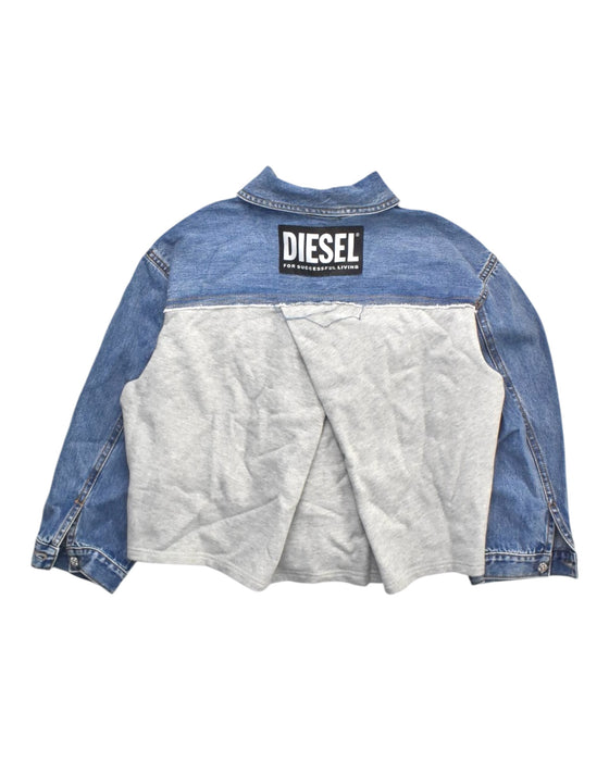 A Blue Lightweight Jackets from Diesel in size 14Y for girl. (Back View)