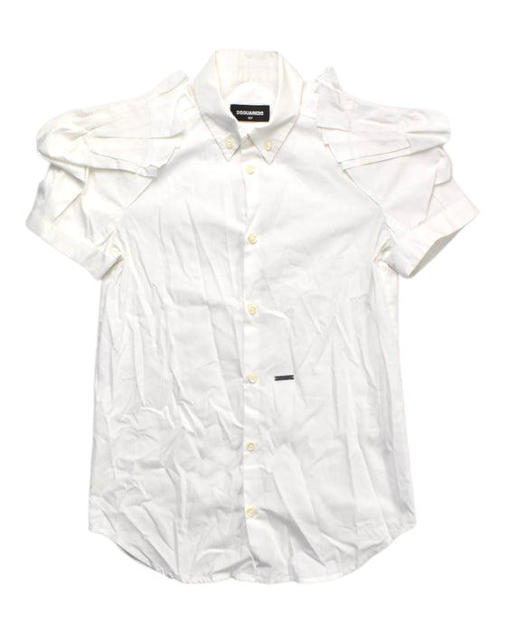 A White Short Sleeve Shirts from DSquared2 in size 14Y for girl. (Front View)
