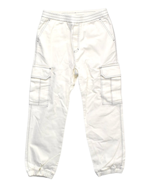 A White Casual Pants from Moncler in size 8Y for boy. (Front View)