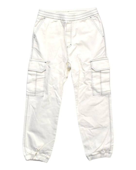 A White Casual Pants from Moncler in size 8Y for boy. (Front View)