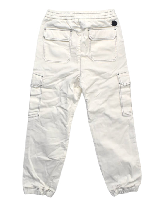 A White Casual Pants from Moncler in size 8Y for boy. (Back View)