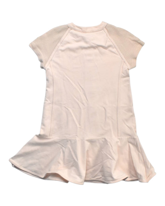A Peach Short Sleeve Dresses from Moncler in size 8Y for girl. (Back View)