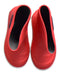 A Red Rain Boots from Meduse in size 3T for neutral. (Back View)