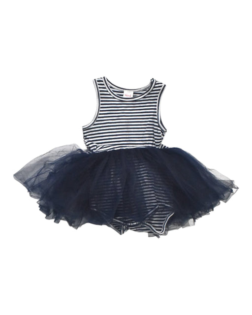 A Navy Sleeveless Dresses from Seed in size 18-24M for girl. (Front View)