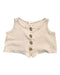 A Beige Sleeveless Tops from Seed in size 12-18M for girl. (Front View)