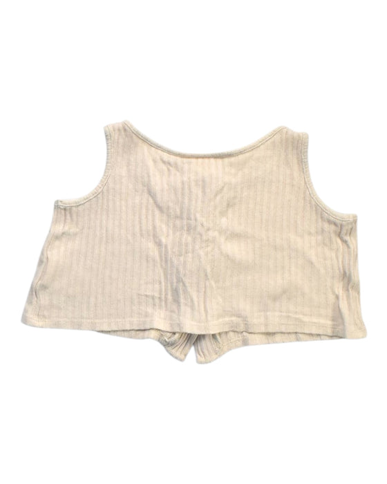 A Beige Sleeveless Tops from Seed in size 12-18M for girl. (Back View)