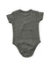A Grey Short Sleeve Bodysuits from KIDSCRAFTER in size 6-12M for neutral. (Back View)