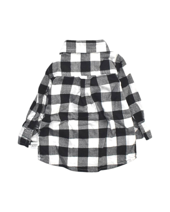 A Black Long Sleeve Shirts from RuggedButts in size 3-6M for boy. (Back View)