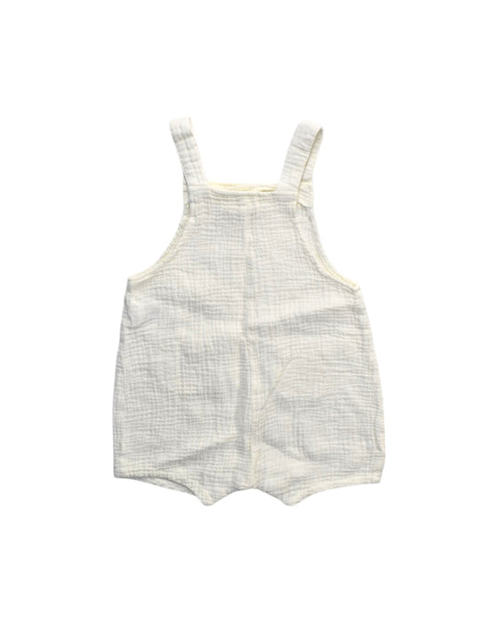 A Ivory Overall Shorts from Seed in size 12-18M for girl. (Back View)