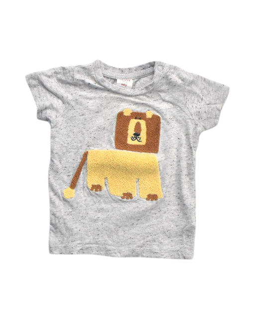 A Grey Short Sleeve Tops from Seed in size 3-6M for boy. (Front View)