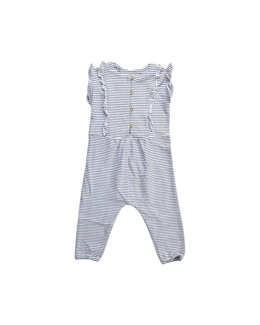 A White Sleeveless Rompers from Seed in size 6T for girl. (Front View)