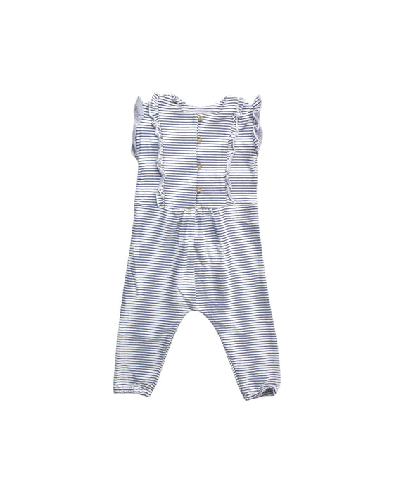 A White Sleeveless Rompers from Seed in size 6T for girl. (Front View)