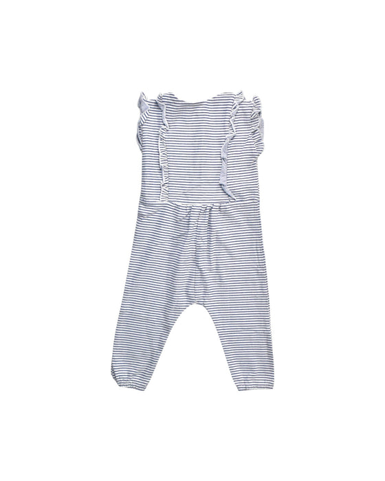 A White Sleeveless Rompers from Seed in size 6T for girl. (Back View)