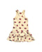 A Beige Sleeveless Dresses from Le Petit Society in size 4T for girl. (Back View)