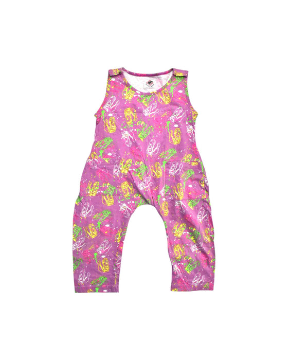 A Multicolour Long Overalls from Roses & Rhinos in size 10Y for girl. (Front View)