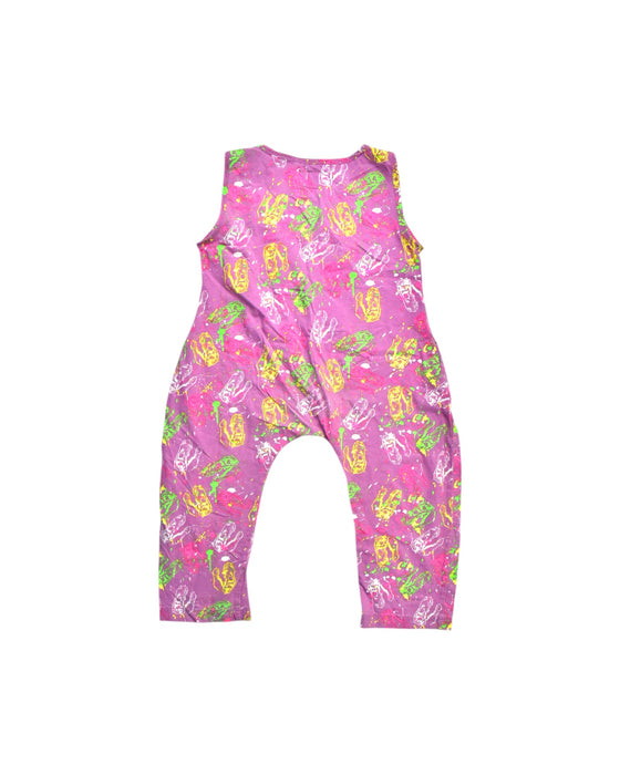 A Multicolour Long Overalls from Roses & Rhinos in size 10Y for girl. (Back View)