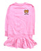 A Pink Long Sleeve Dresses from Moschino in size 8Y for girl. (Front View)