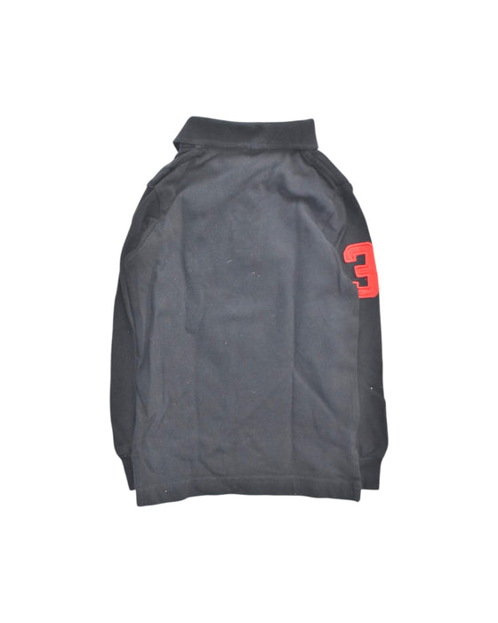 A Black Long Sleeve Polos from Polo Ralph Lauren in size 2T for boy. (Back View)