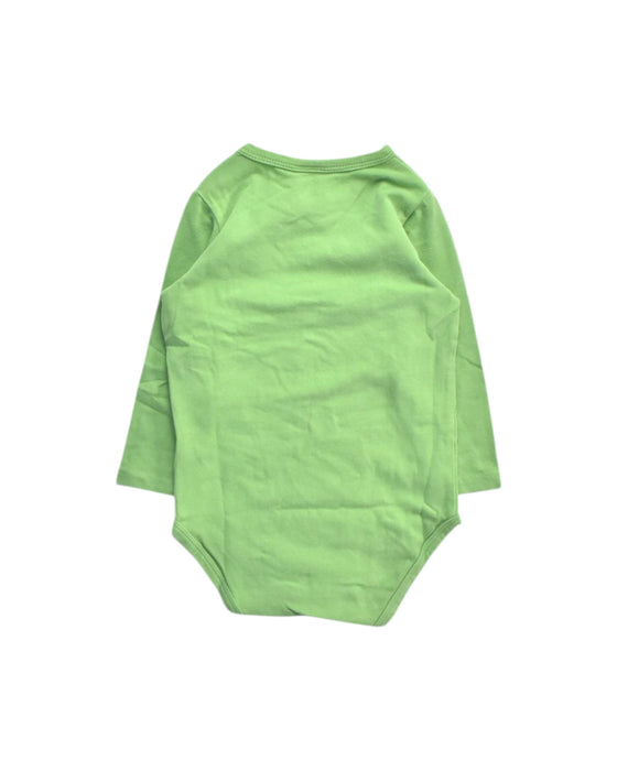 A Green Long Sleeve Bodysuits from Seed in size 6-12M for boy. (Back View)