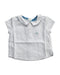 A White Short Sleeve Shirts from Chateau de Sable in size 3-6M for girl. (Front View)