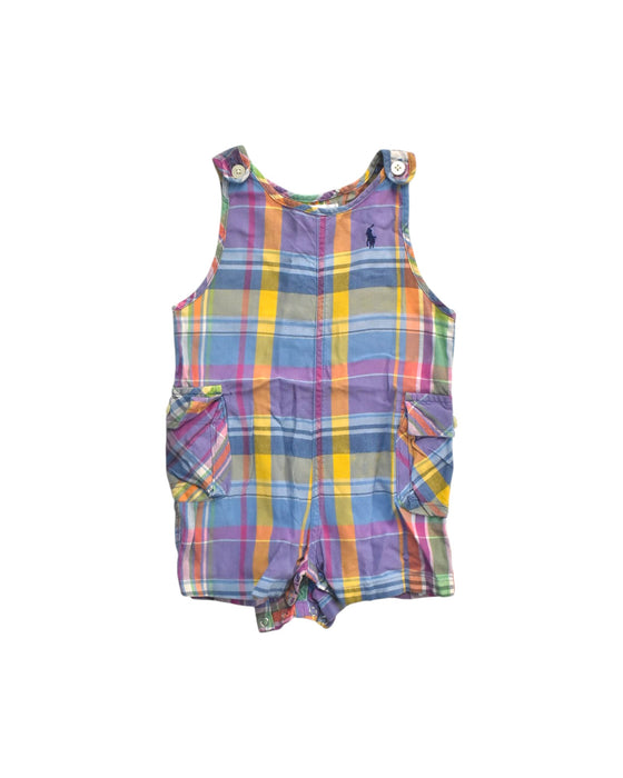 A Multicolour Sleeveless Rompers from Ralph Lauren in size 3-6M for girl. (Front View)