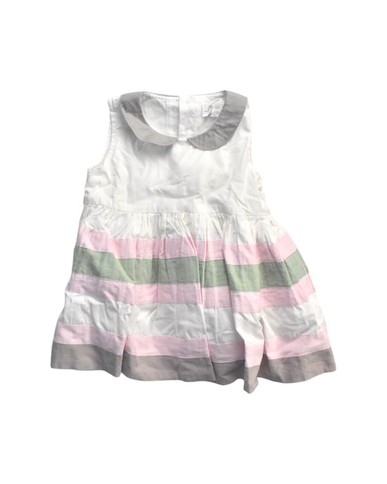 A Multicolour Sleeveless Dresses from Chateau de Sable in size 6-12M for girl. (Front View)