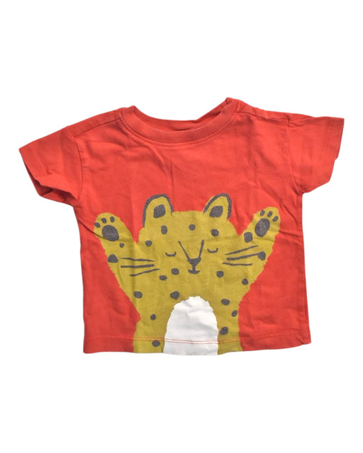 A Red Short Sleeve T Shirts from Hanna Andersson in size 12-18M for girl. (Front View)