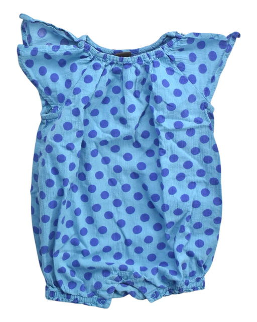 A Blue Short Sleeve Rompers from Tea in size 12-18M for girl. (Front View)