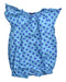 A Blue Short Sleeve Rompers from Tea in size 12-18M for girl. (Front View)