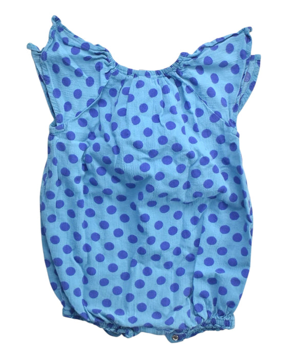 A Blue Short Sleeve Rompers from Tea in size 12-18M for girl. (Back View)