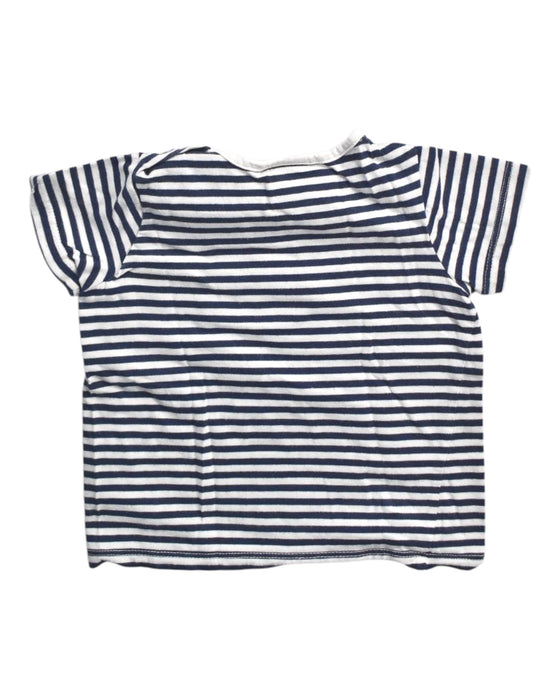 A Navy Short Sleeve T Shirts from Seed in size 12-18M for girl. (Back View)