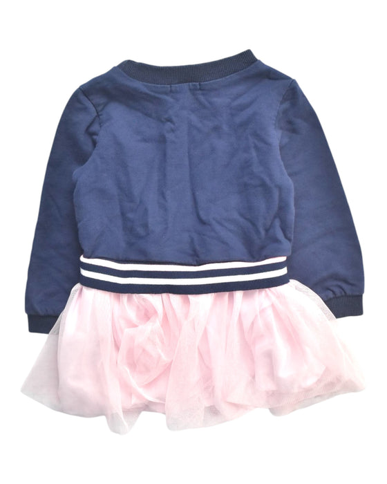 A Navy Long Sleeve Dresses from Tommy Hilfiger in size 2T for girl. (Back View)