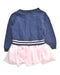 A Navy Long Sleeve Dresses from Tommy Hilfiger in size 2T for girl. (Back View)