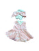 A Pink Sleeveless Dresses from bloomB in size 6-12M for girl. (Back View)