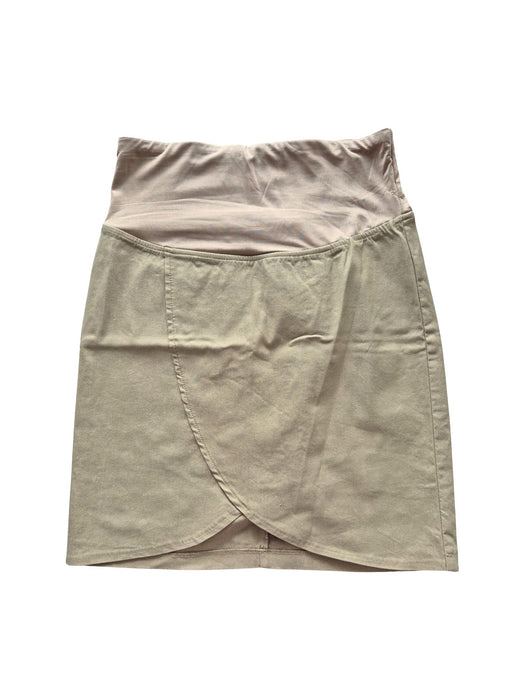A Beige Short Skirts from Bove in size S for maternity. (Front View)