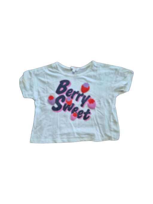 A White Short Sleeve T Shirts from Seed in size 3T for girl. (Front View)