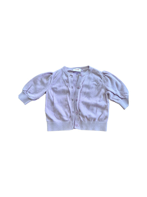 A Purple Cardigans from Seed in size 2T for girl. (Front View)