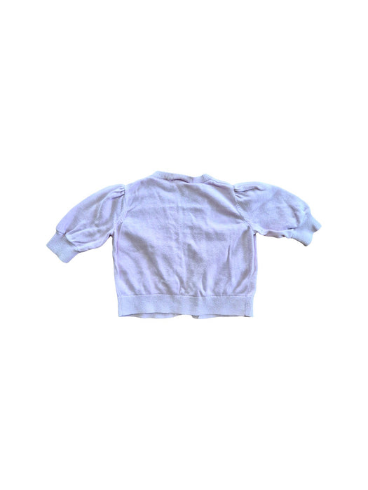 A Purple Cardigans from Seed in size 2T for girl. (Back View)