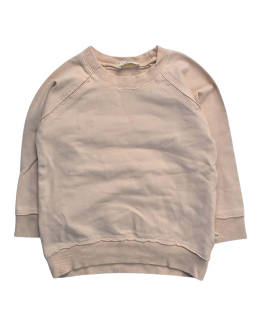 A Beige Crewneck Sweatshirts from 1 + in the family in size 18-24M for girl. (Front View)