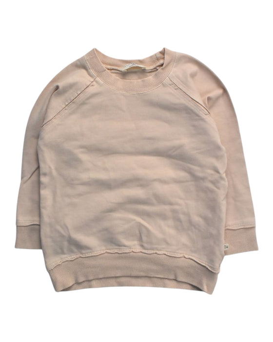 A Beige Crewneck Sweatshirts from 1 + in the family in size 18-24M for girl. (Front View)