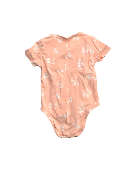 A Peach Short Sleeve Bodysuits from Elly in size 6-12M for girl. (Back View)