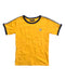 A Yellow Short Sleeve T Shirts from Fred Perry in size 6T for boy. (Front View)