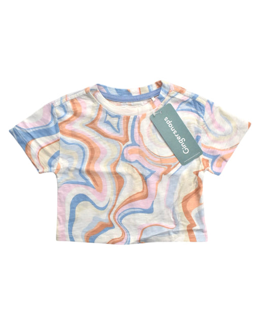 A Multicolour Short Sleeve Tops from Gingersnaps in size 6-12M for boy. (Front View)