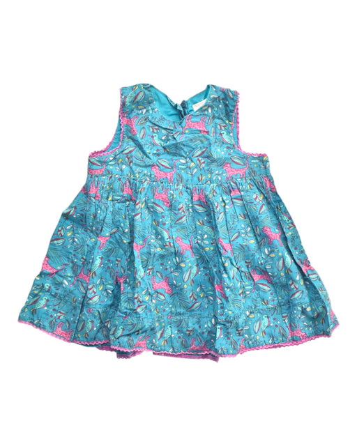 A Blue Sleeveless Dresses from Du Pareil au même in size 18-24M for girl. (Front View)