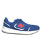 A Blue Sneakers from New Balance in size 6T for boy. (Front View)
