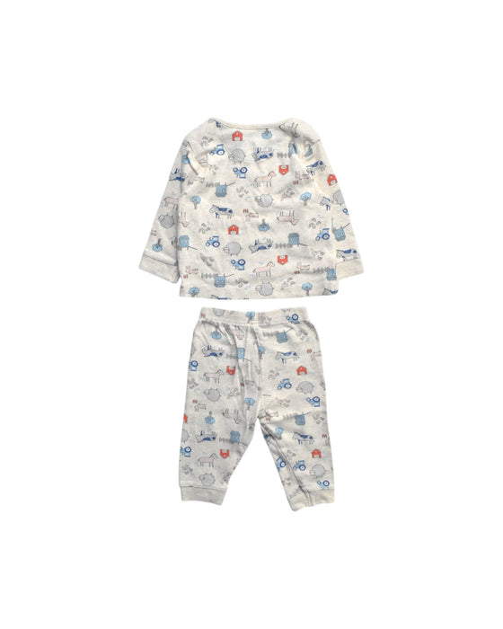 A Multicolour Pyjama Sets from Mothercare in size 3-6M for boy. (Back View)