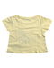 A Yellow Short Sleeve Tops from Seed in size 2T for girl. (Back View)