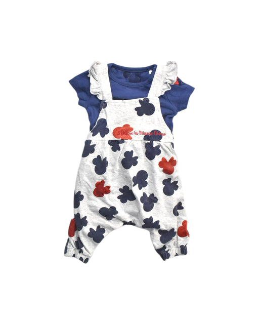 A Multicolour Overall Sets from Mothercare in size 0-3M for girl. (Front View)