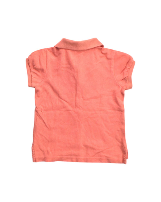 A Peach Short Sleeve Polos from Ralph Lauren in size 2T for girl. (Back View)